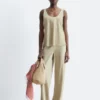 Drawstring Twill Trousers
