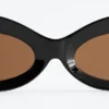 Sculpted Oval Sunglasses