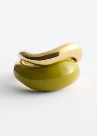 Sculptural 2-Pack Ring Set