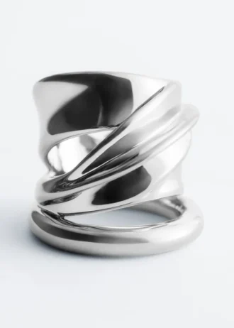 Sculptural Double-Wrap Ring