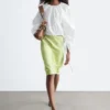 Sculptural Drawstring Blouse