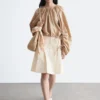 Sculptural Drawstring Blouse