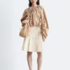 Sculptural Drawstring Blouse