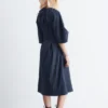 Sculptural Drawstring Midi Dress