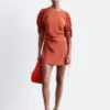 Sculptural Ruched Mini Dress