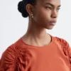 Sculptural Ruched Mini Dress