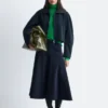 Sculptural-Sleeve Jacket