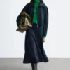 Sculptural-Sleeve Jacket