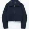 Sculptural-Sleeve Jacket