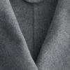 Shawl-Collar Wool Maxi Coat