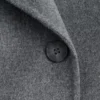 Shawl-Collar Wool Maxi Coat