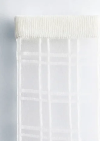 Sheer Checked Socks