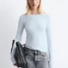 Sheer Long-Sleeve Top