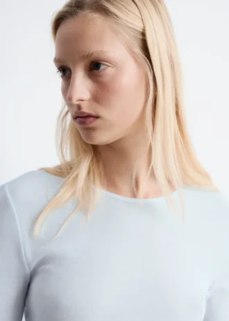 Sheer Long-Sleeve Top