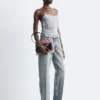 Sheer Satin Jacquard Camisole