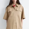 Short-Sleeve Cotton Shirt