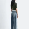 Short-Sleeve Mock-Neck Top