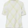 Short-Sleeve Mock-Neck Top