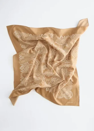 Silk-Blend Paisley Scarf