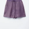 Silk Drawstring Shorts