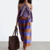 Silk Midi Skirt