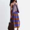 Silk Midi Skirt