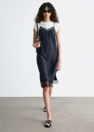Silk Slip Midi Dress