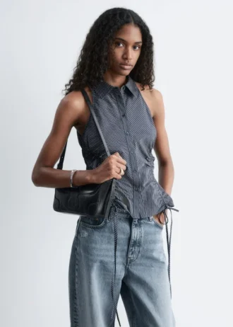 Sleeveless Drawstring Top