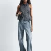 Sleeveless Drawstring Top