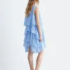 Sleeveless Frill Mini Dress