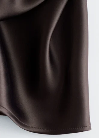 Sleeveless Satin Midi Dress