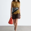 Sleeveless Silk Frill Top