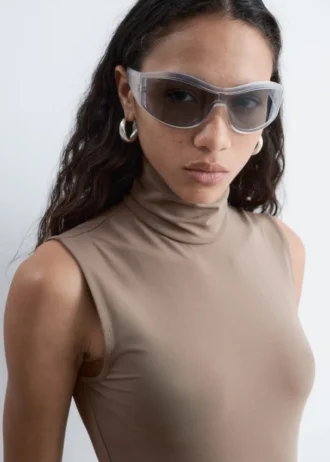 Sleeveless Turtleneck Midi Dress