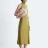 Sleeveless Turtleneck Midi Dress