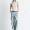 Sleeveless Turtleneck Top