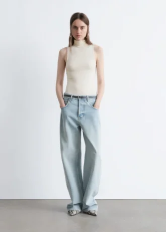 Sleeveless Turtleneck Top