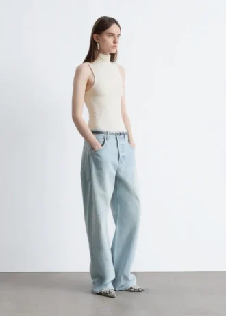 Sleeveless Turtleneck Top