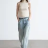Sleeveless Turtleneck Top