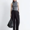 Sleeveless Turtleneck Top