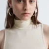 Sleeveless Turtleneck Top