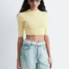 Slim-Fit Cropped T-Shirt