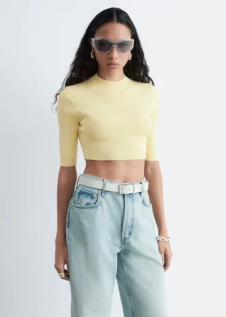 Slim-Fit Cropped T-Shirt