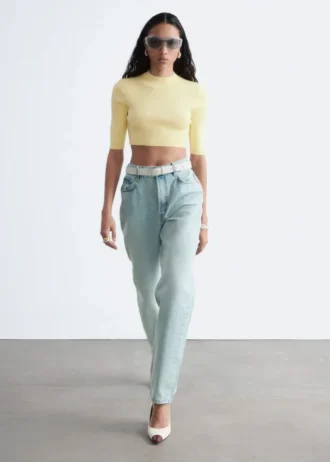 Slim-Fit Cropped T-Shirt