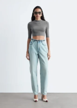 Slim-Fit Cropped T-Shirt