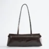 Slim Leather Shoulder Bag