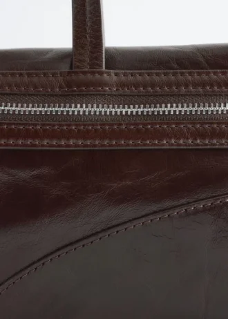 Slim Leather Shoulder Bag