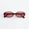 Slim Oval-Frame Sunglasses