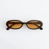 Slim Oval-Frame Sunglasses