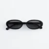 Slim Oval-Frame Sunglasses