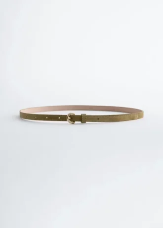 Slim Suede Belt